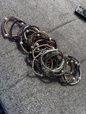 Handcrafted glass beaded random pick you get 2 boho bracelets
